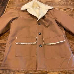 Vintage Carhartt Barn Chore coat 70’s 80’s Sherpa Lined size 46 L/XL